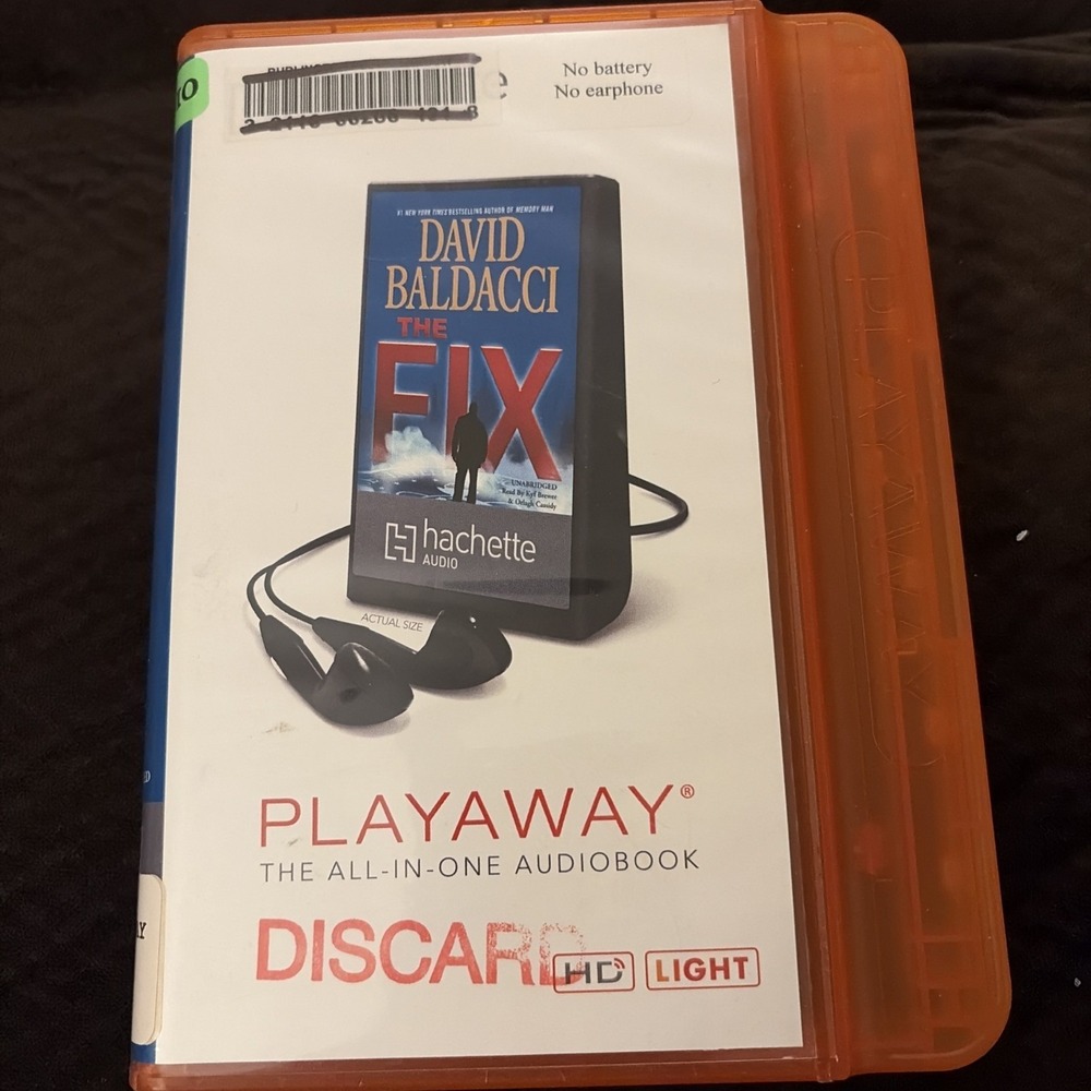 Playaway Audiobook Ex Library The Fix By David Baldacci